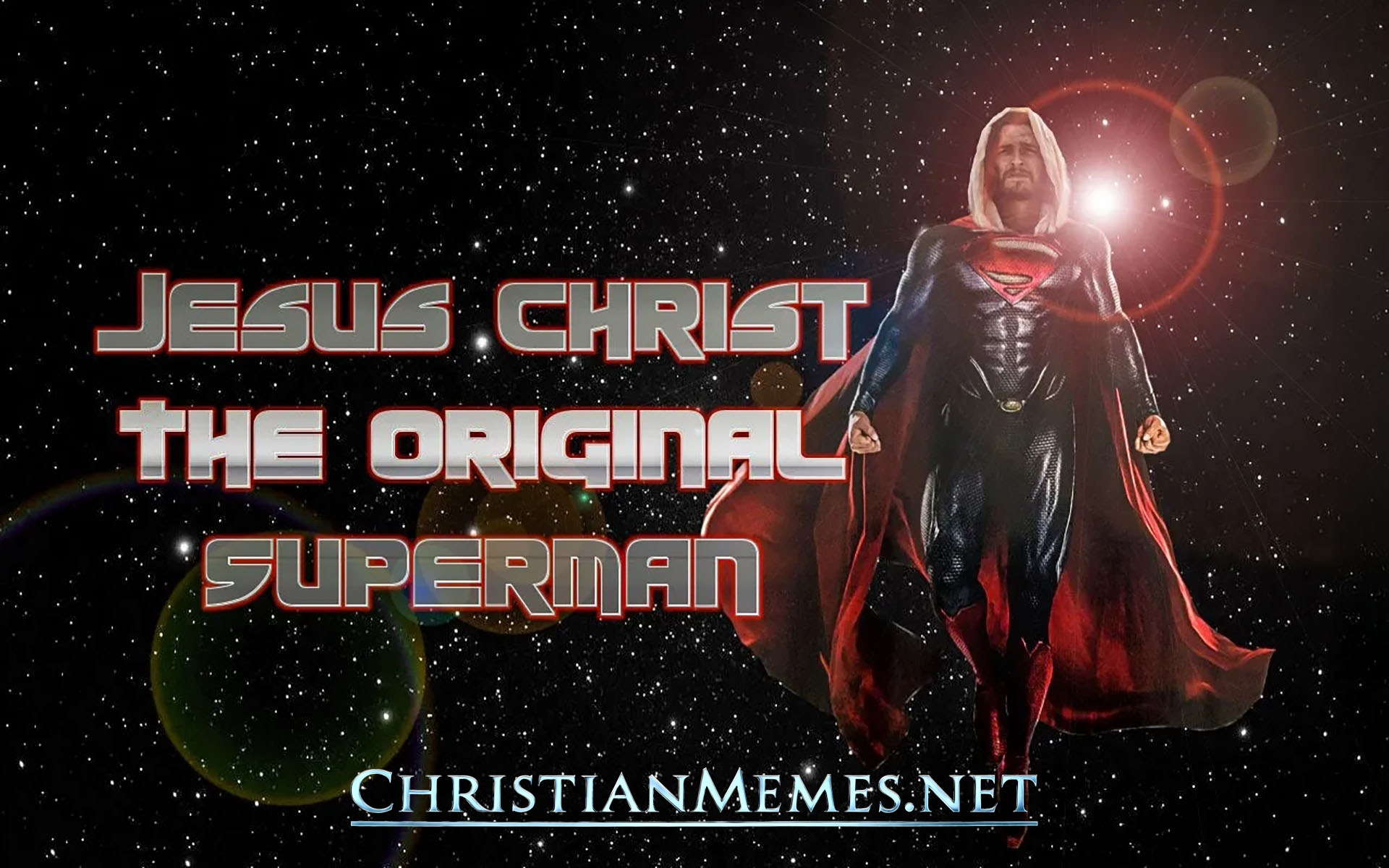 Jesus Christ the Original Superman Flared