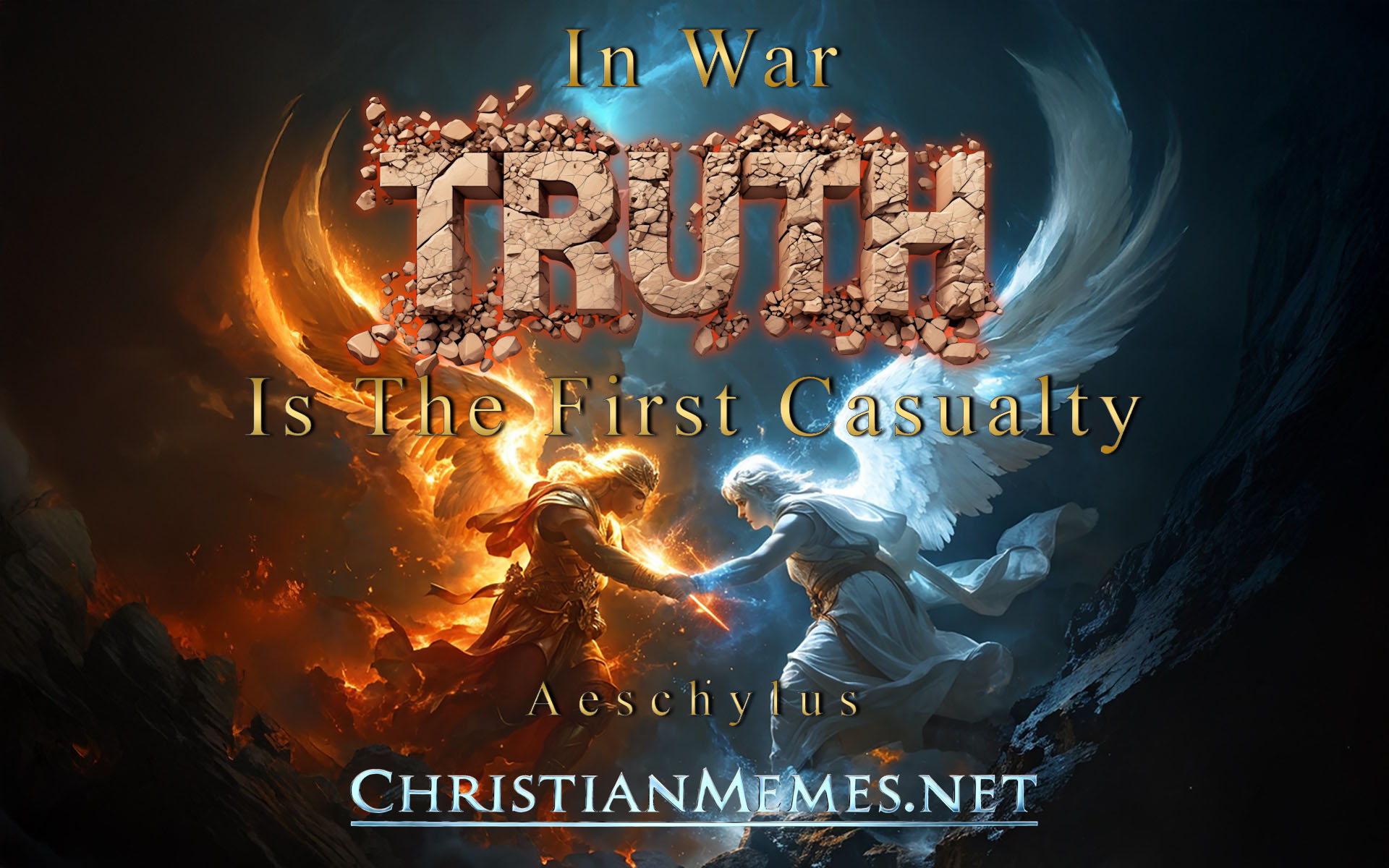 Truth The First Casualty Quote by Aeschylus