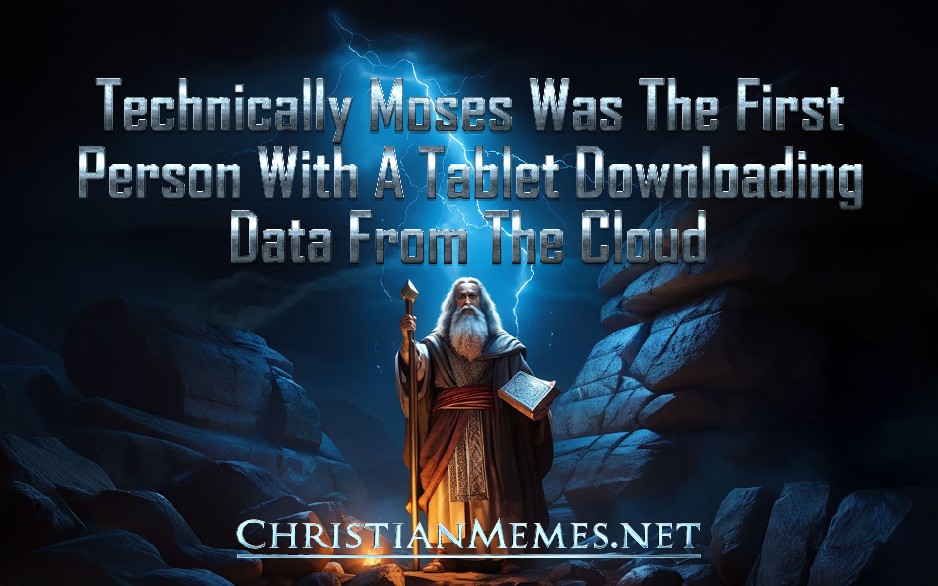 Moses Downloading From The Cloud