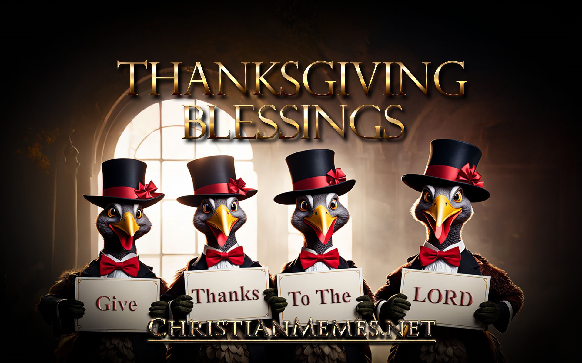 Thanksgiving Blessings Give Thanks To The Lord