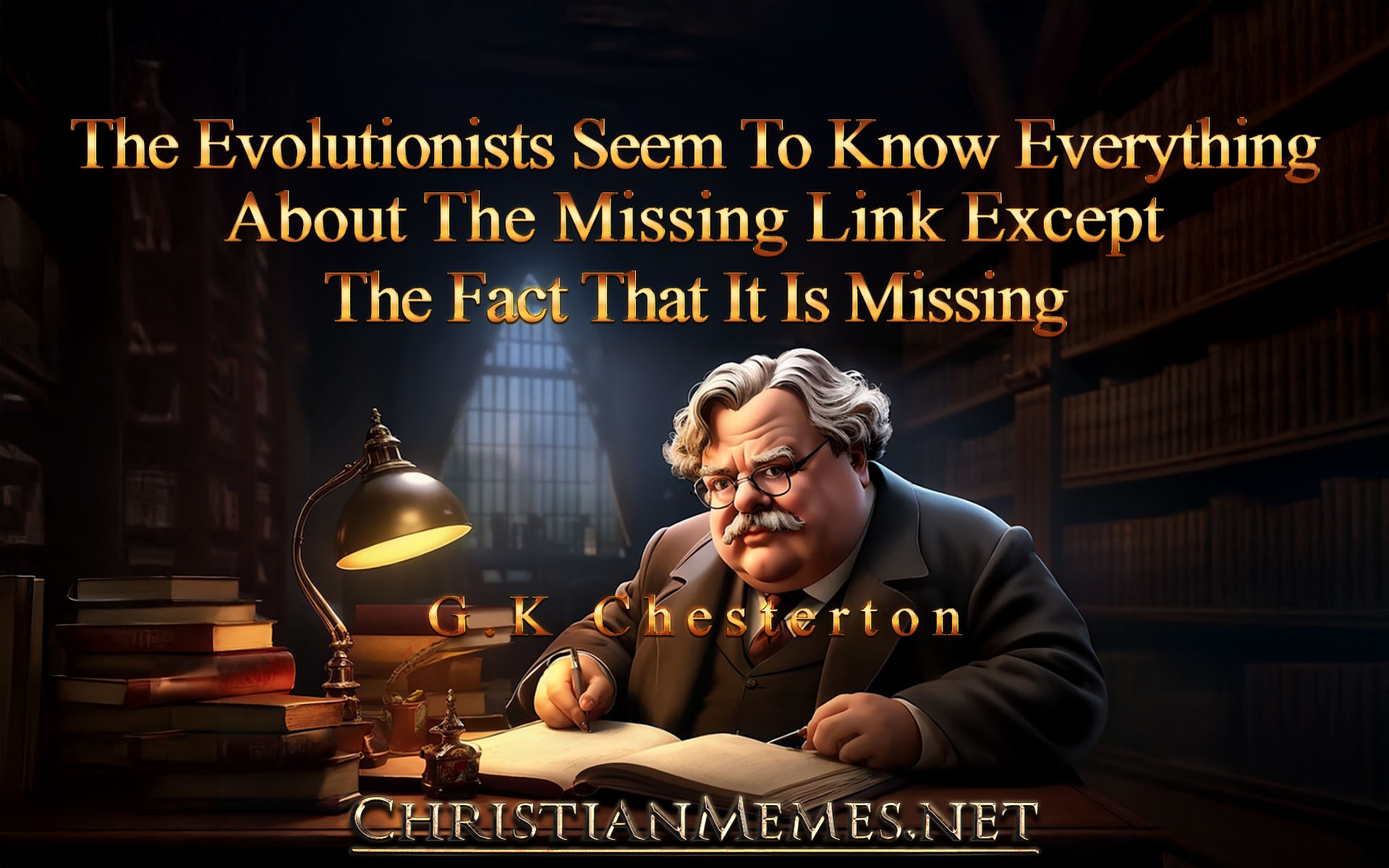 The Missing Link Quote by G.K Chesterton